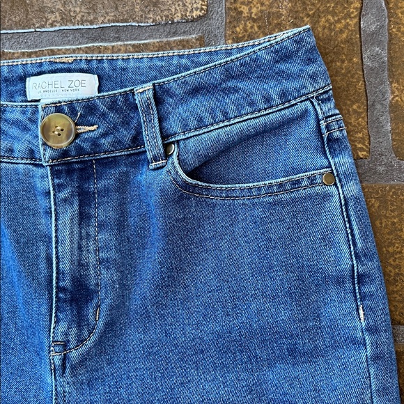 Rachel Zoe Medium Wash High Rise Flare Leg Jean - Picture 6 of 13